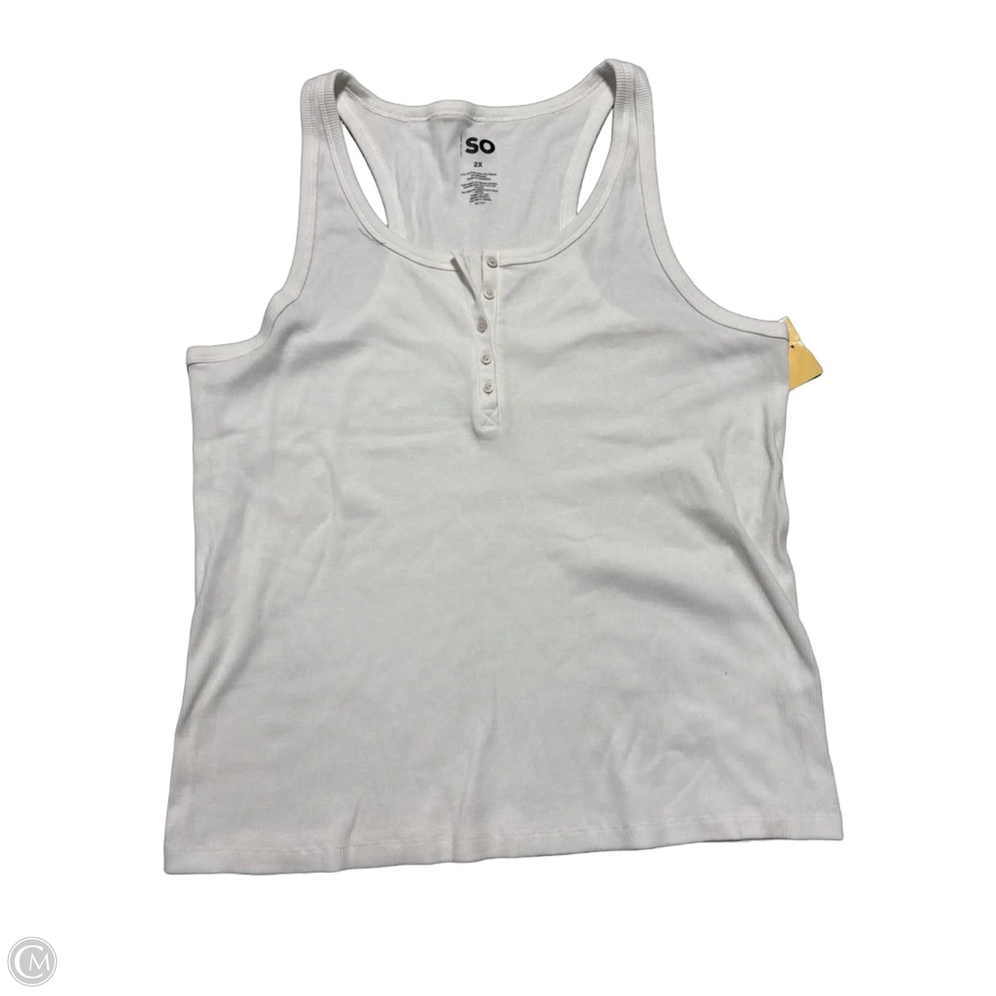 Tank Top By So In White, Size: 2x