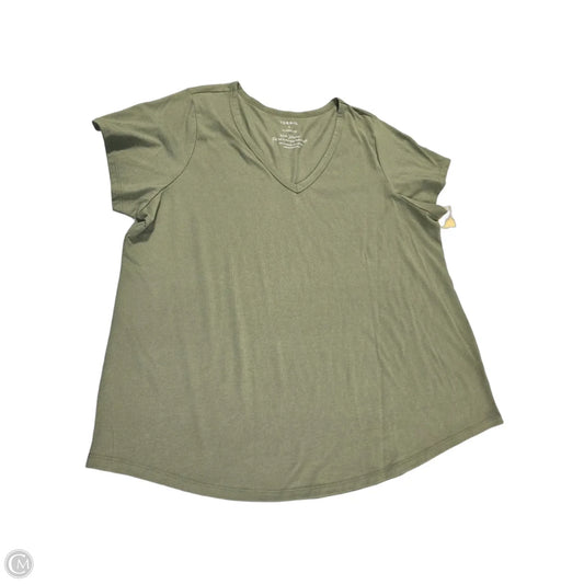 Top Short Sleeve By Torrid In Green, Size: 3x