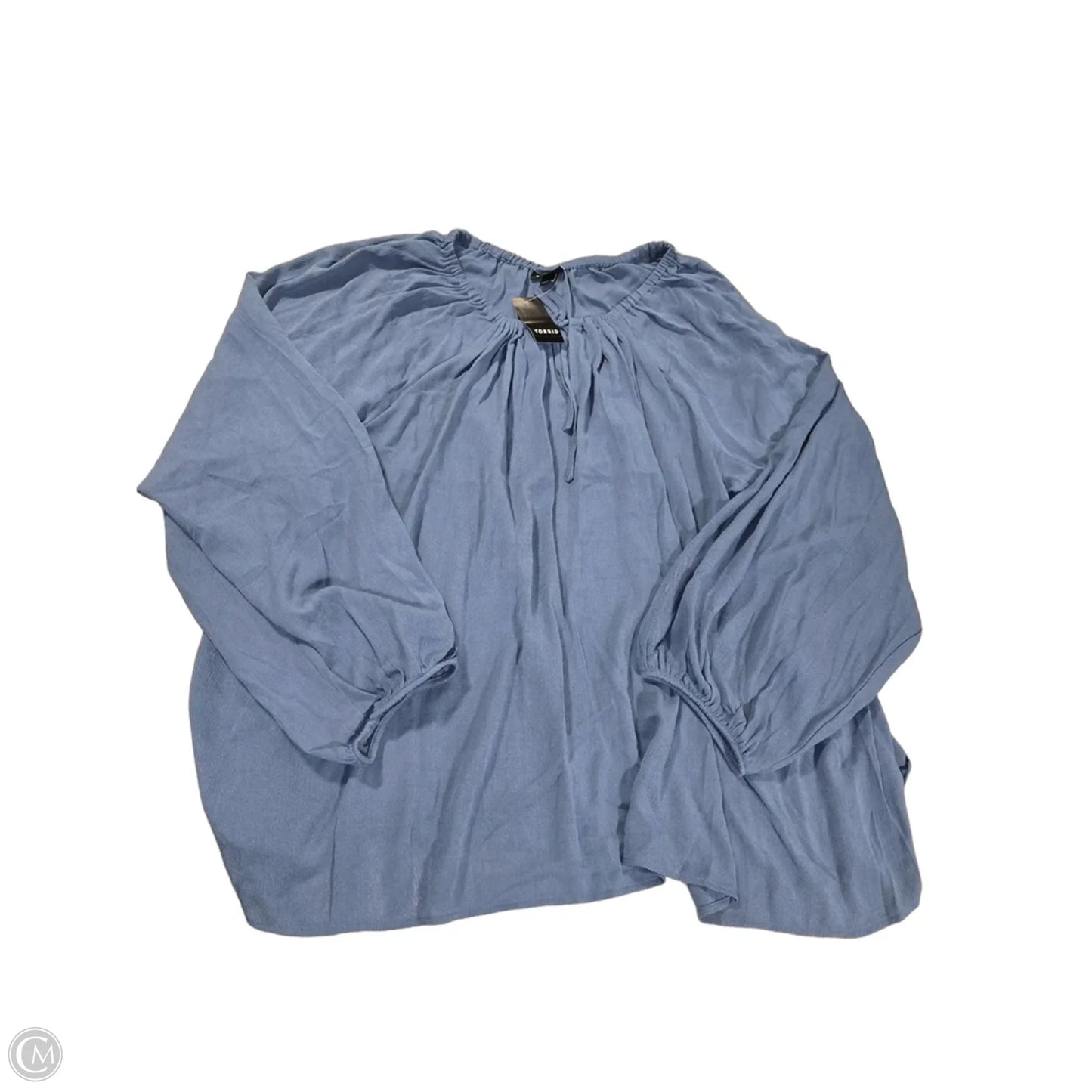 Top Long Sleeve By Torrid In Blue, Size: 3x