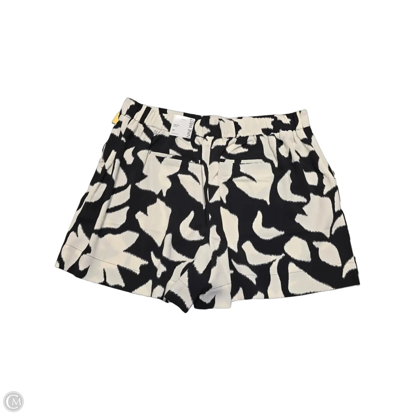 Shorts By Nine West In Black & Cream, Size: 1x