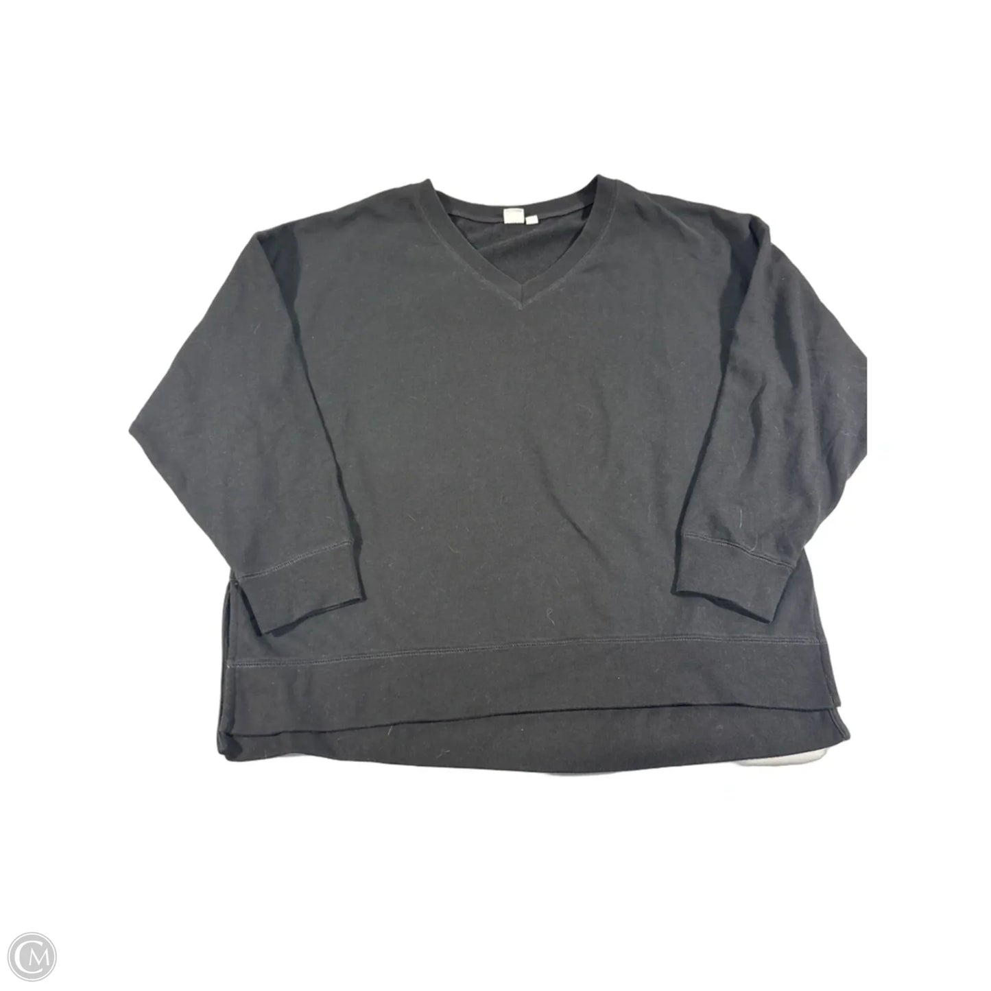 Top Long Sleeve By Gap In Black, Size: L