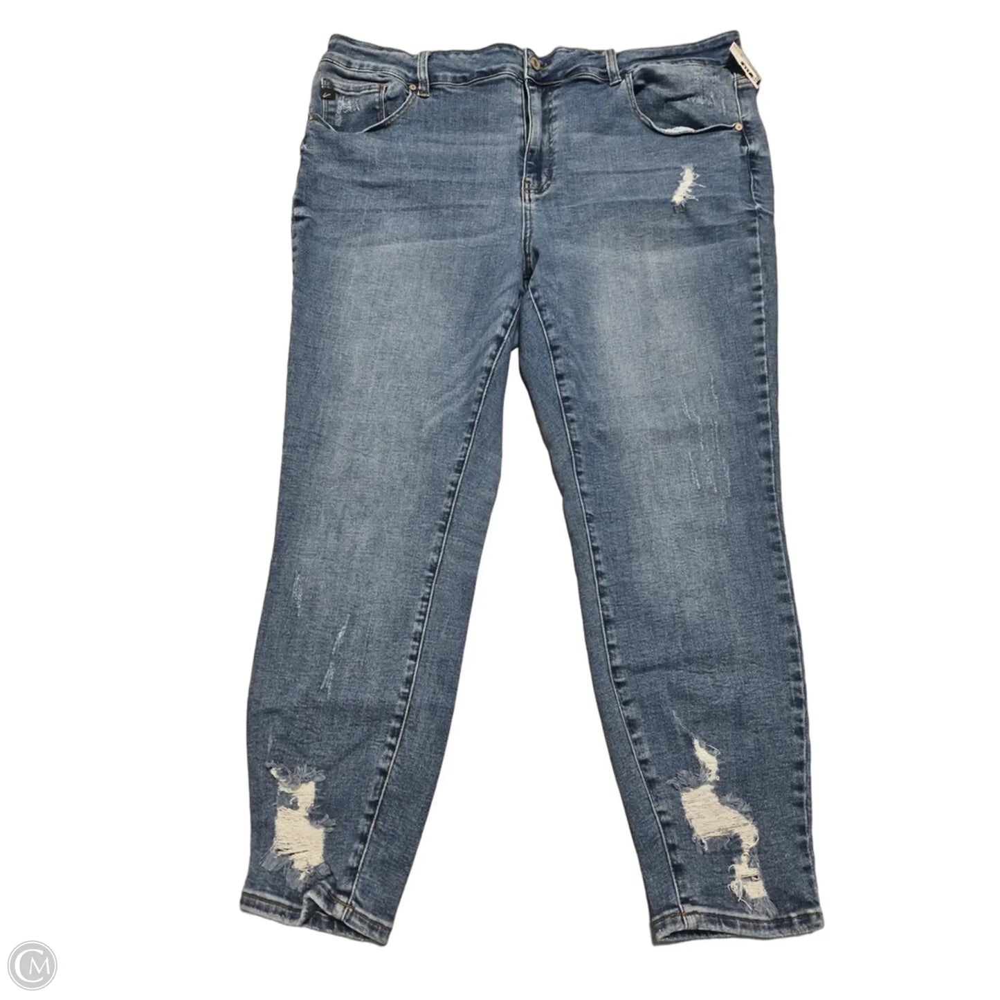 Jeans Straight By Kancan In Blue Denim, Size: 24