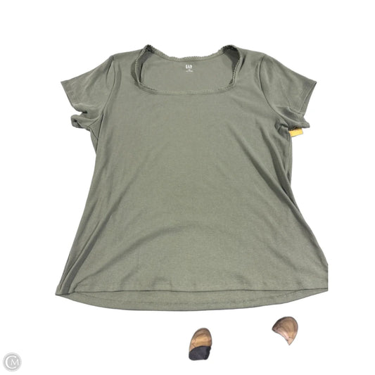 Top Short Sleeve By Gap In Green, Size: Xxl