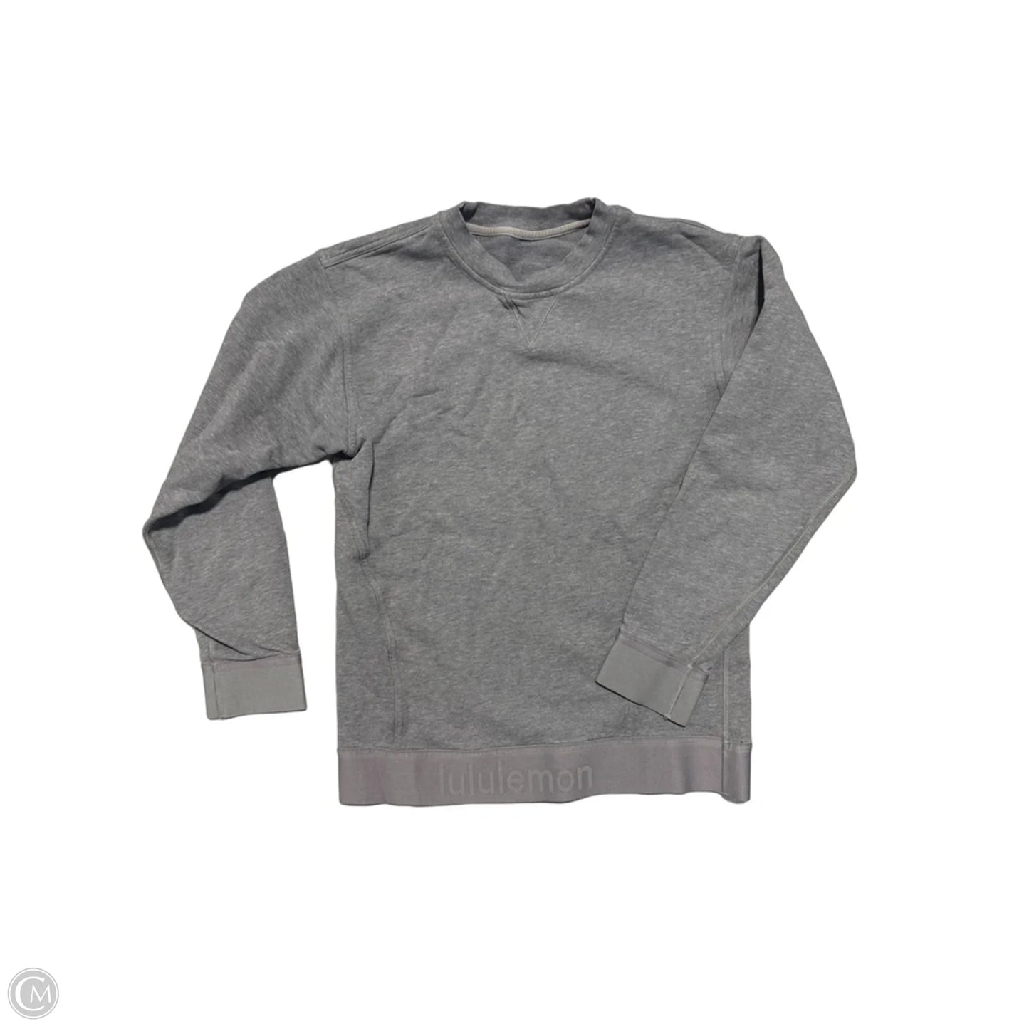 Athletic Sweatshirt Collar By Lululemon In Grey, Size: S