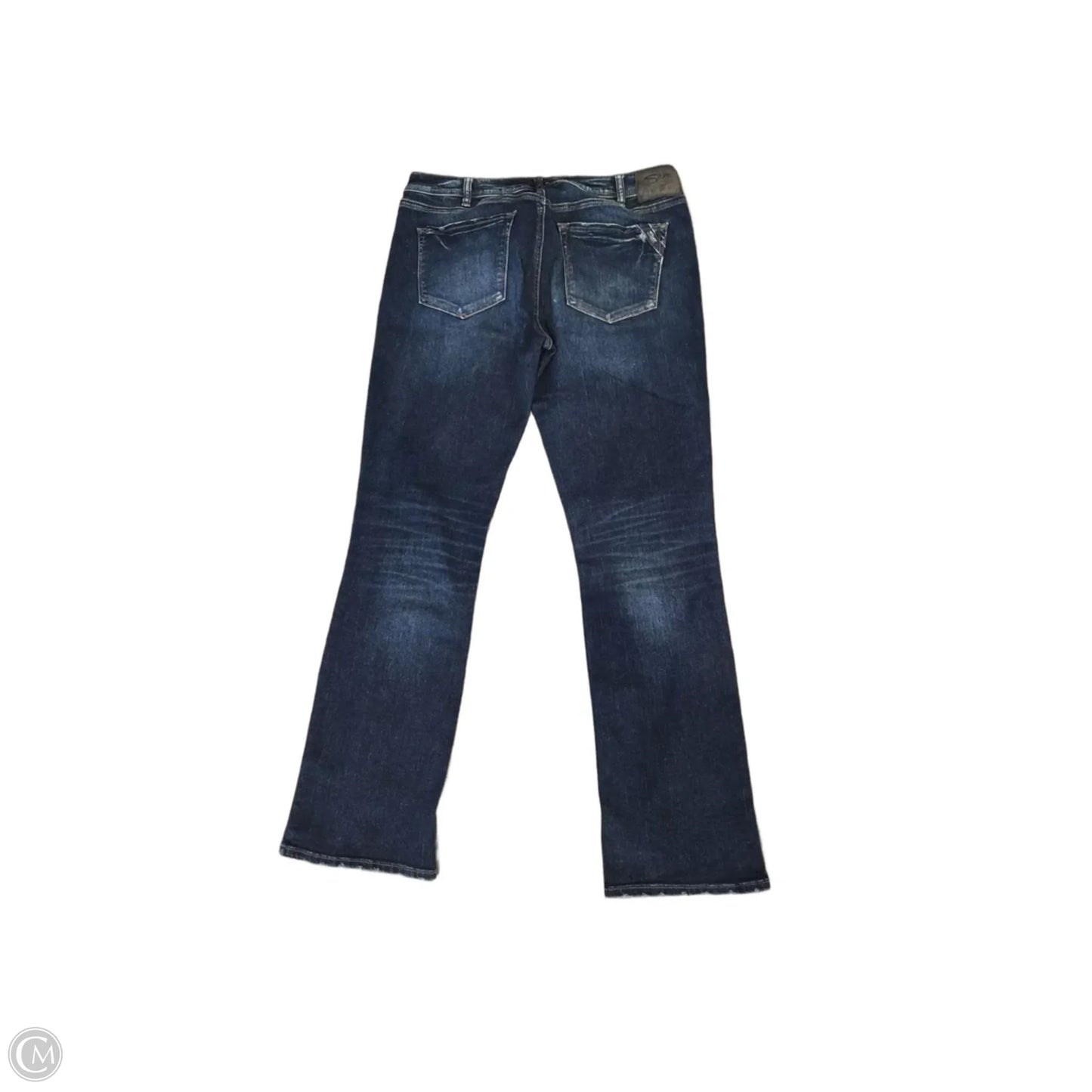 Jeans Boot Cut By Silver In Blue Denim, Size: 18
