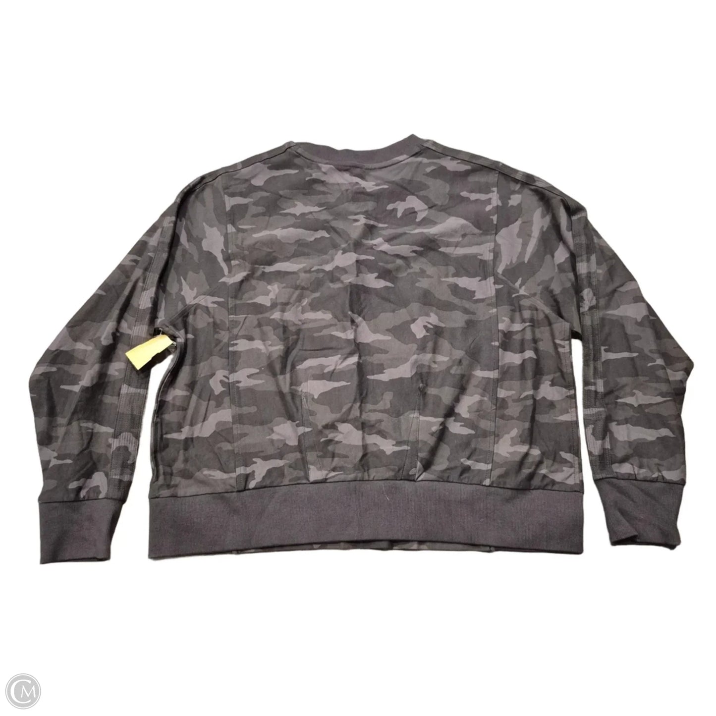 Top Long Sleeve By Athleta In Camouflage Print, Size: L