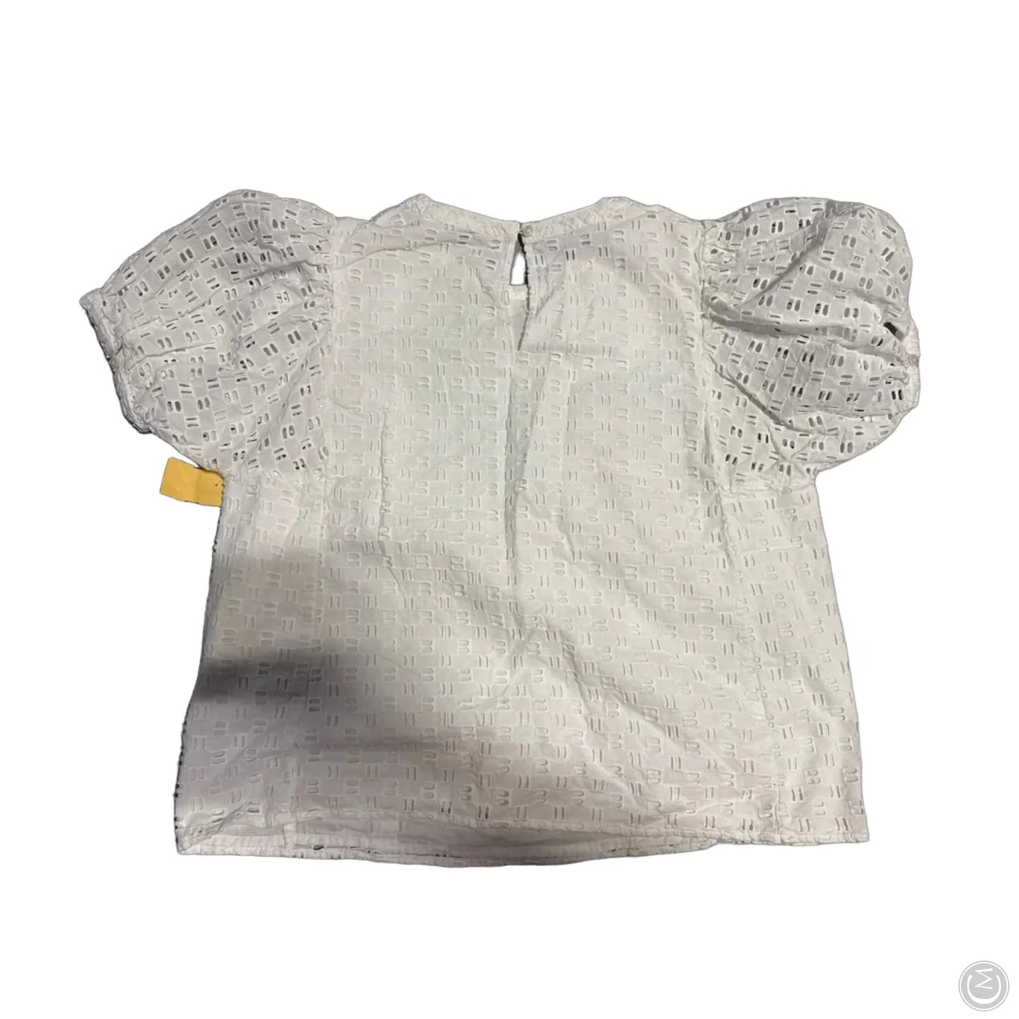 Blouse Short Sleeve By Elizabeth And James In White, Size: L