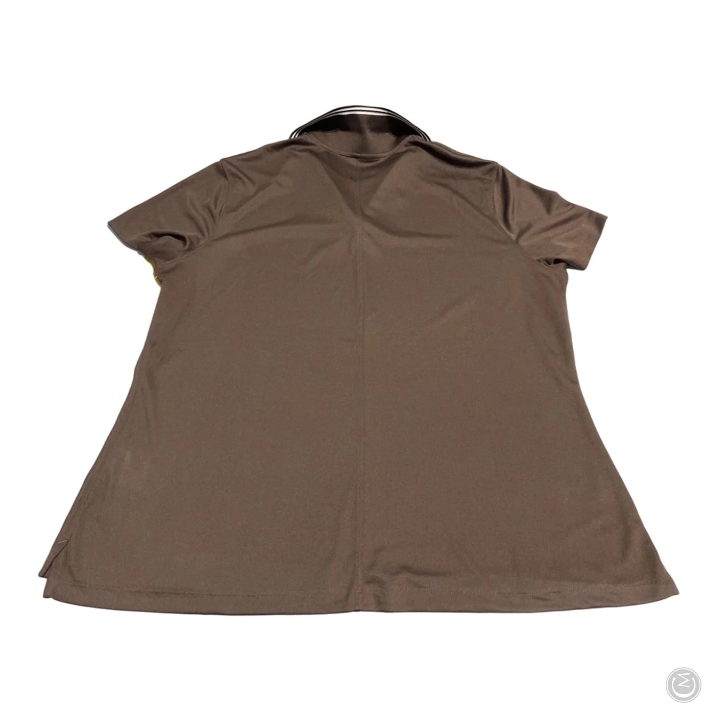 Athletic Top Short Sleeve By Nike In Brown, Size: Xl