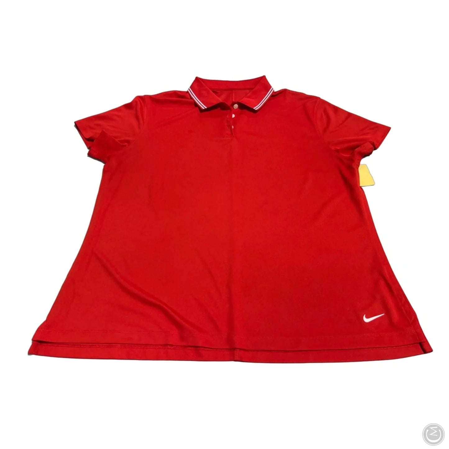 Athletic Top Short Sleeve By Nike In Red, Size: Xl