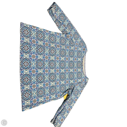 Top 3/4 Sleeve By Talbots In Blue, Size: 2x