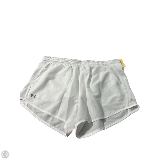 Athletic Shorts By Under Armour In White, Size: L