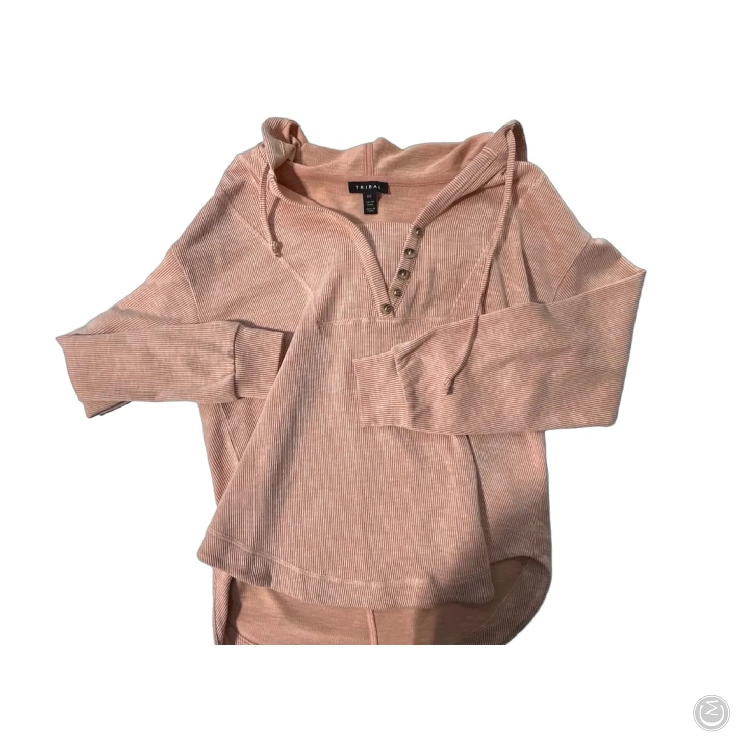 Top Long Sleeve By Tribal In Orange, Size: S