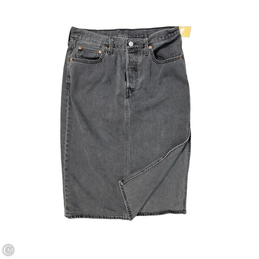 Skirt Midi By Levis In Black, Size: 10