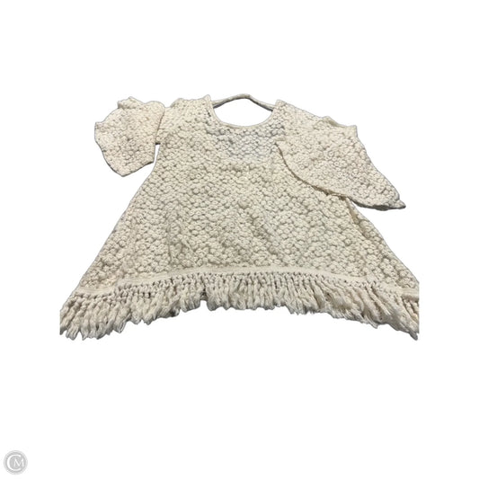 Top Long Sleeve By Cmc In Cream, Size: M