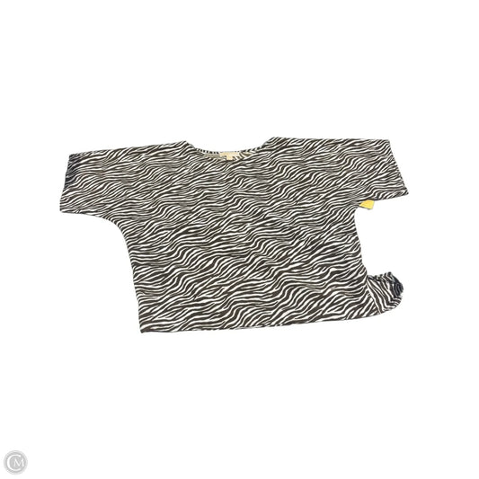 Top Short Sleeve By Michael By Michael Kors In Zebra Print, Size: L