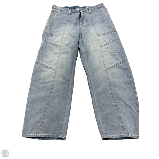 Jeans Straight By Gap In Blue Denim, Size: 14