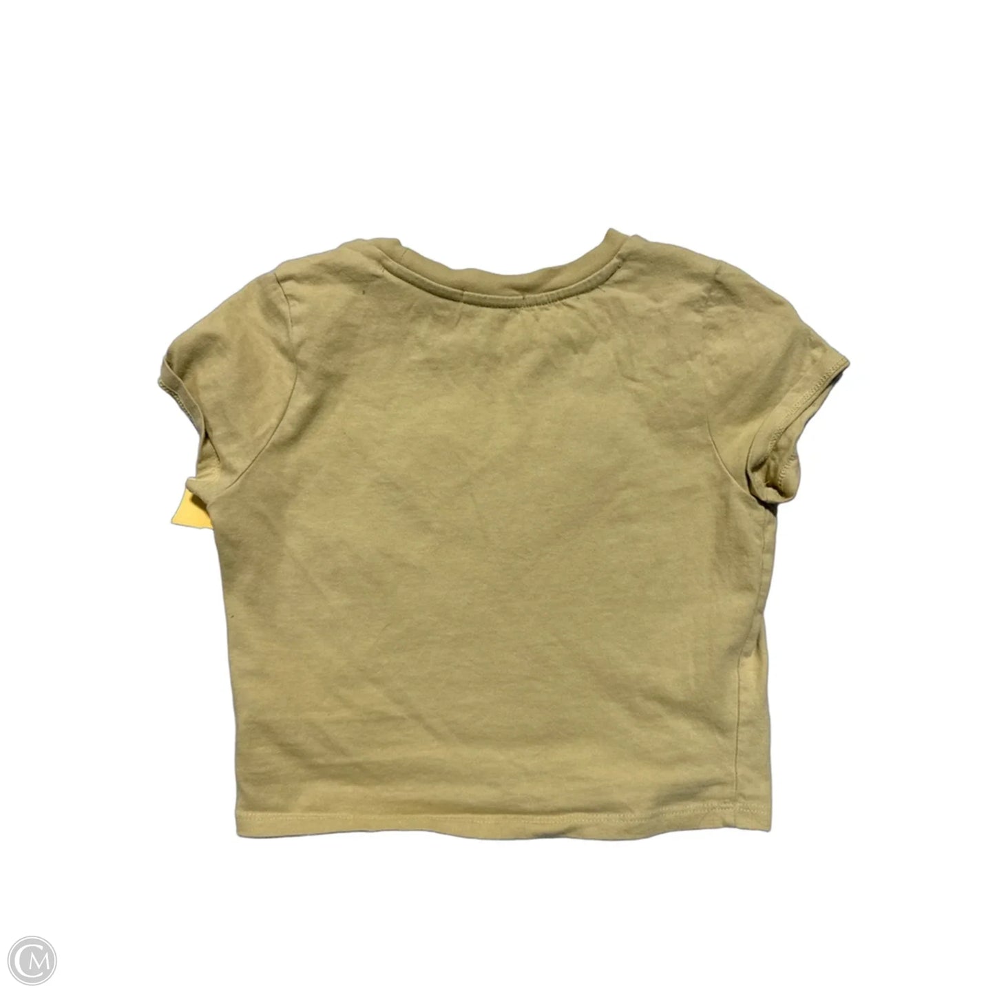 Top Short Sleeve By Forever 21 In Yellow, Size: S