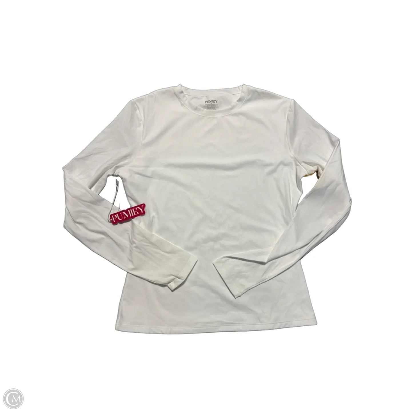 Top Long Sleeve By Cmc In White, Size: M