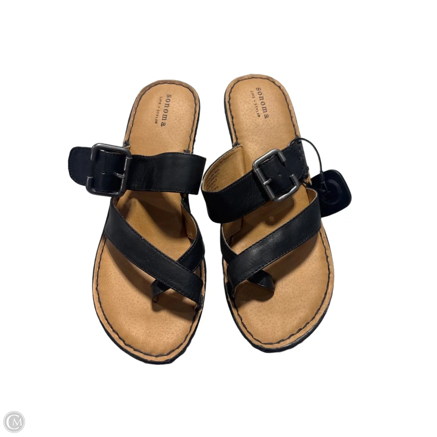 Sandals Flats By Sonoma In Black, Size: 9.5