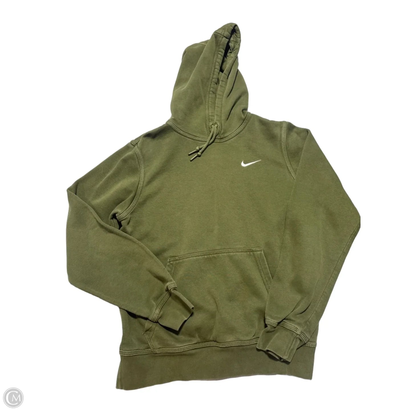 Sweatshirt Hoodie By Nike In Green, Size: S
