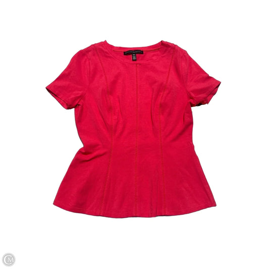 Top Short Sleeve By White House Black Market In Red, Size: Xs
