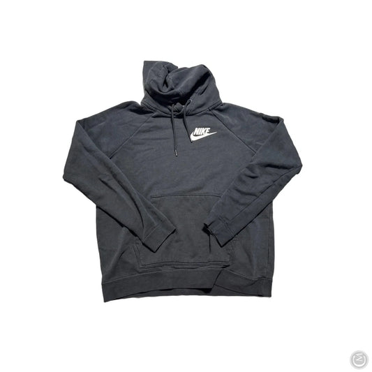 Sweatshirt Hoodie By Nike In Black, Size: M