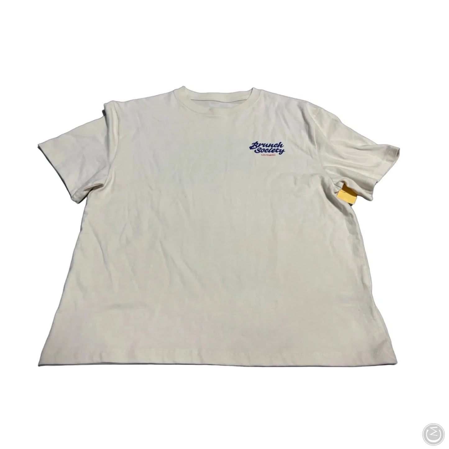 Top Short Sleeve Basic By Wild Fable In Cream, Size: S
