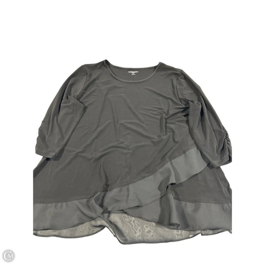 Top 3/4 Sleeve By Allison Daley In Black, Size: Lp