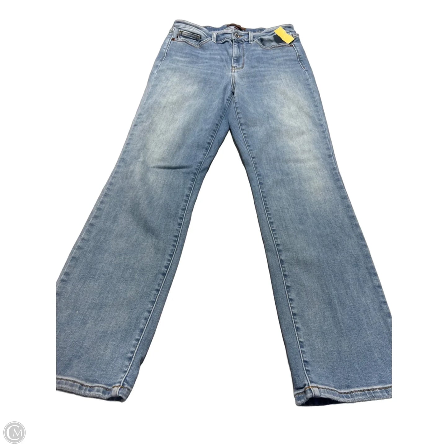 Jeans Straight By Judy Blue In Blue Denim, Size: 12