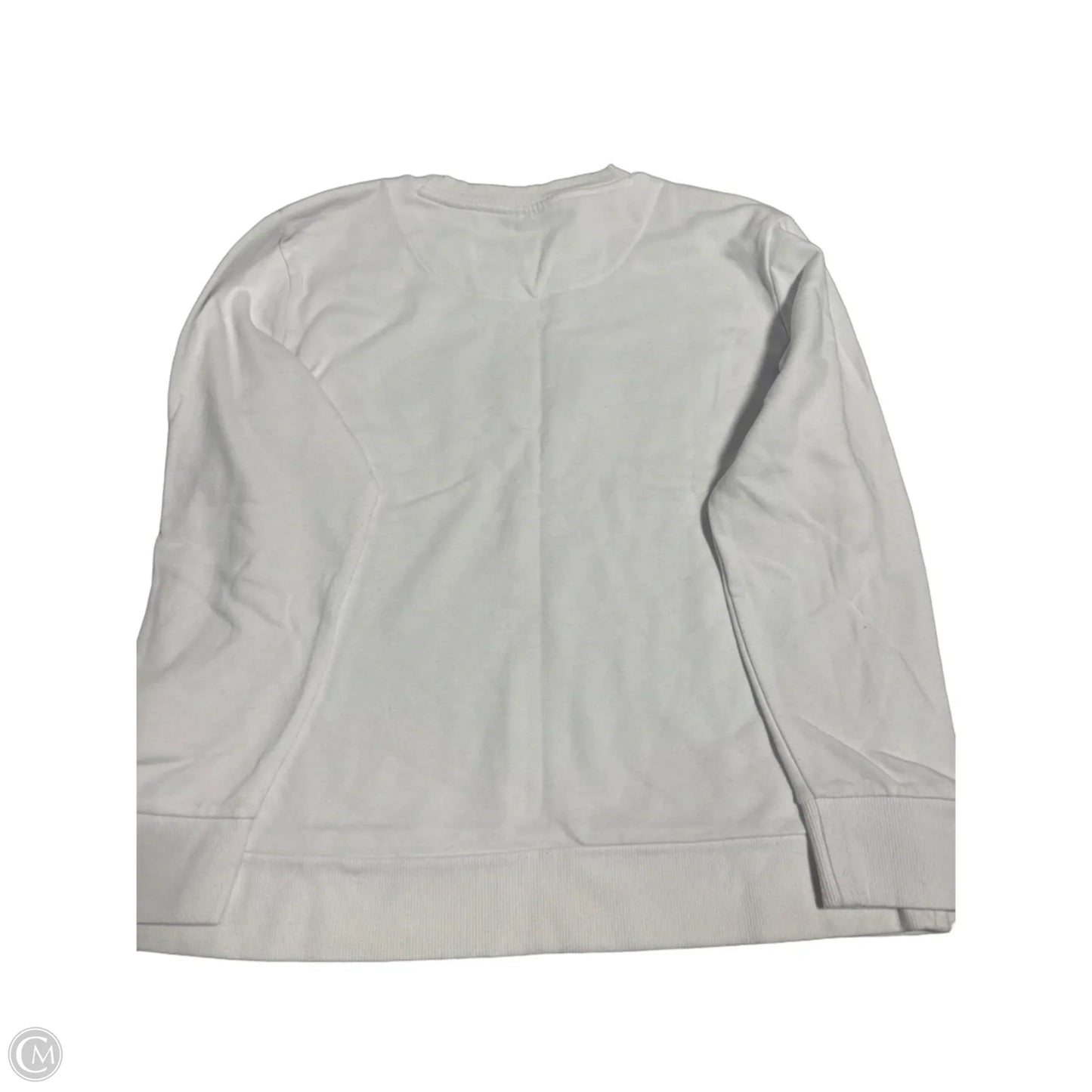 Top Long Sleeve By Dkny In White, Size: L