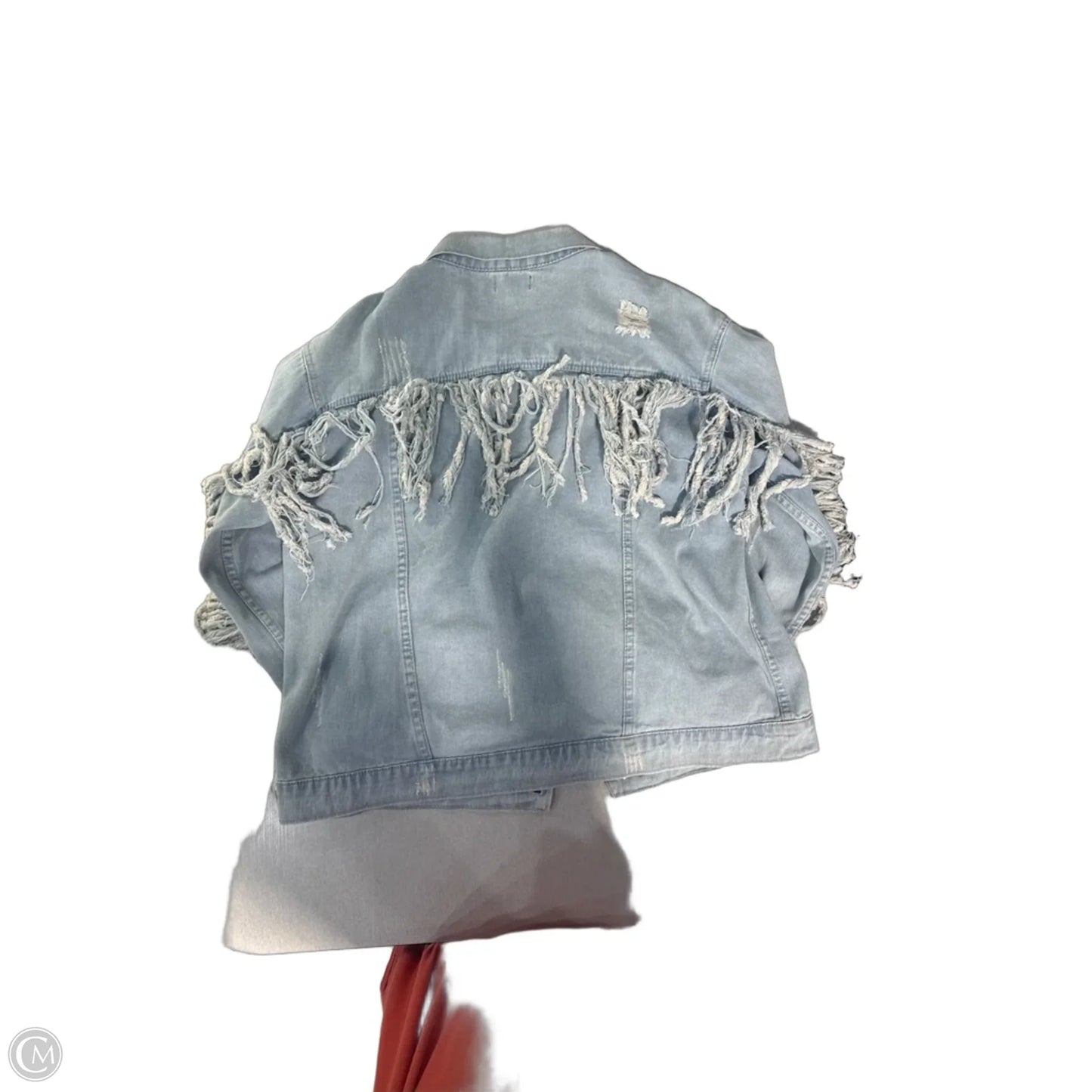 Jacket Denim By Oddi In Blue Denim, Size: L