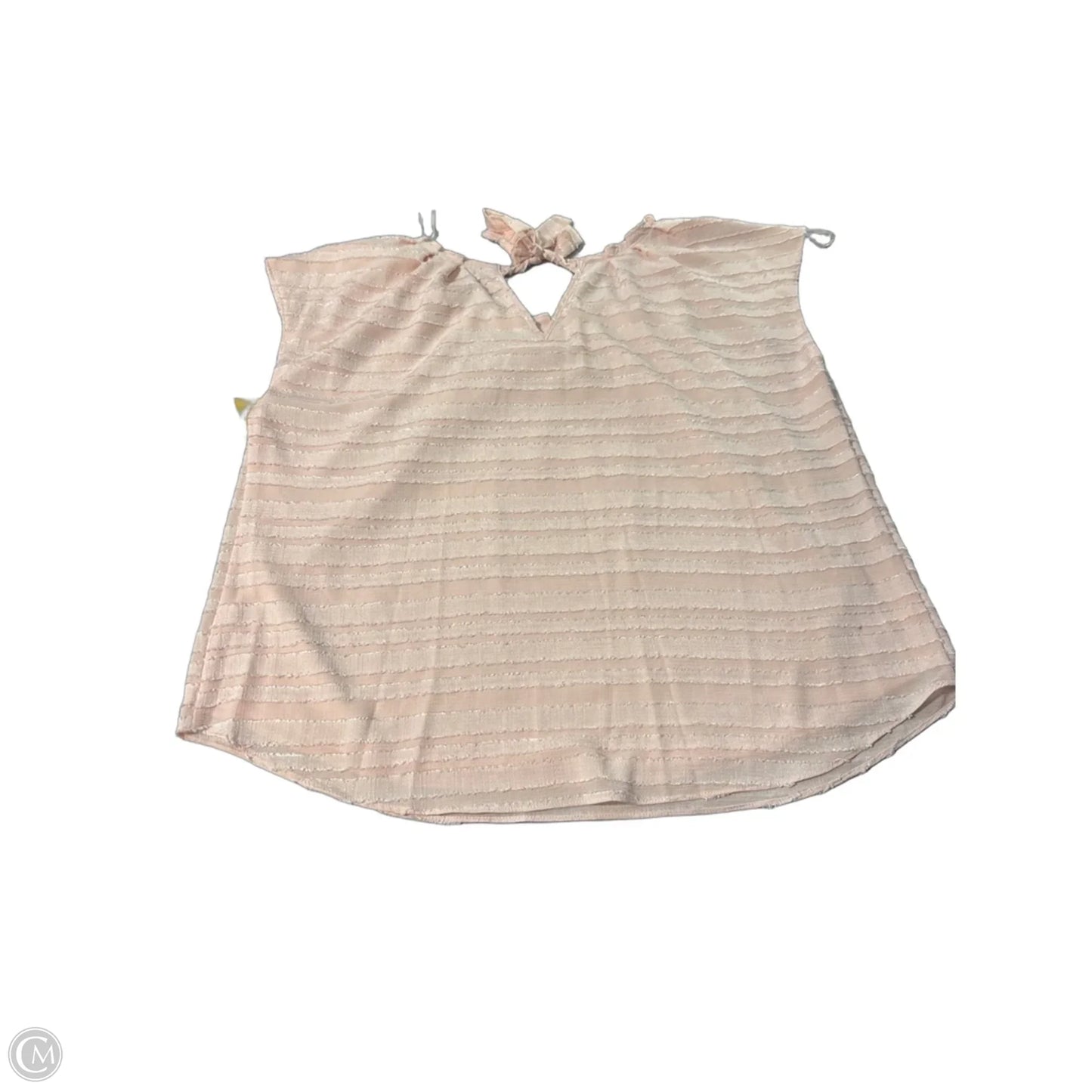 Blouse Short Sleeve By Lc Lauren Conrad In Pink, Size: Xl
