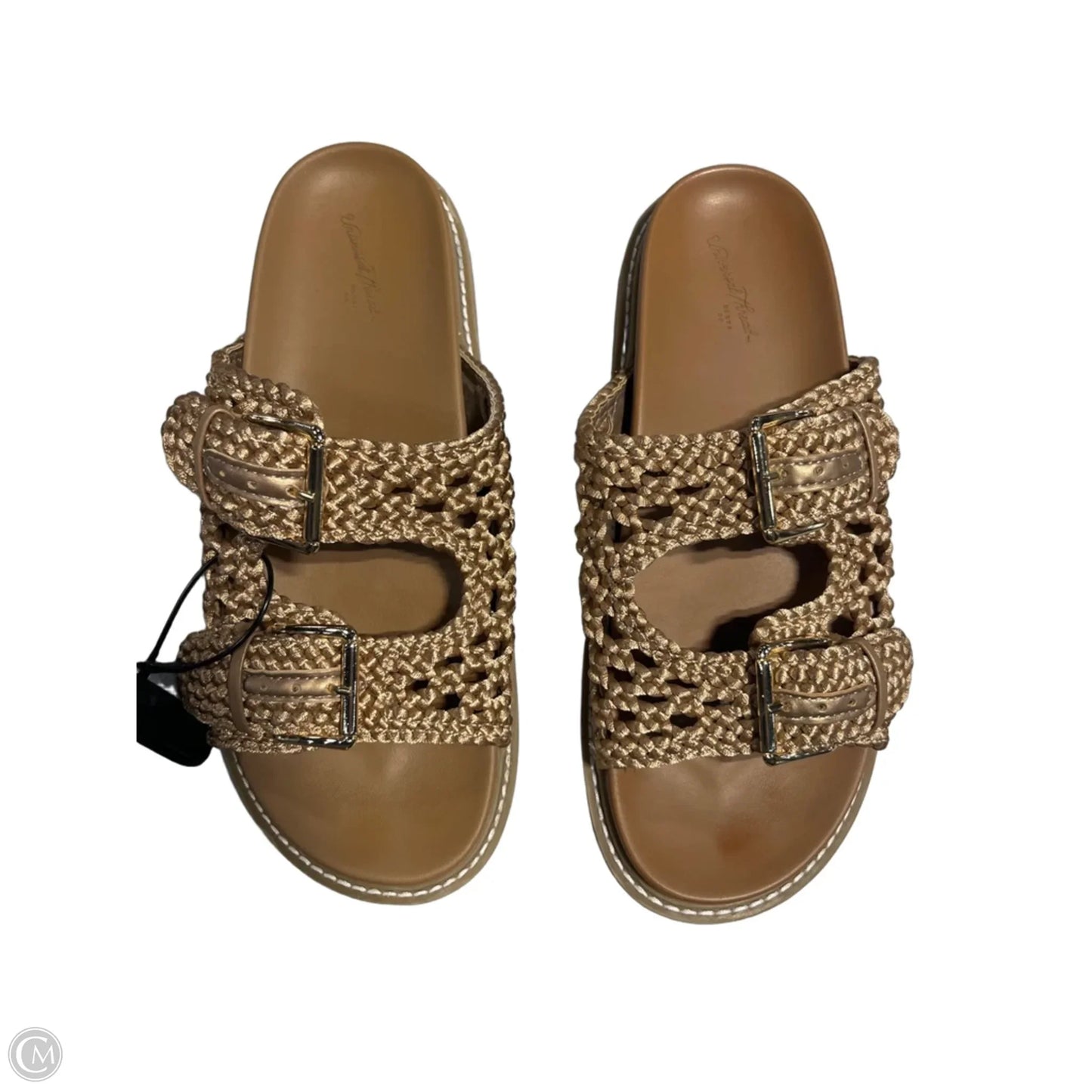 Sandals Flats By Universal Thread In Gold, Size: 8.5