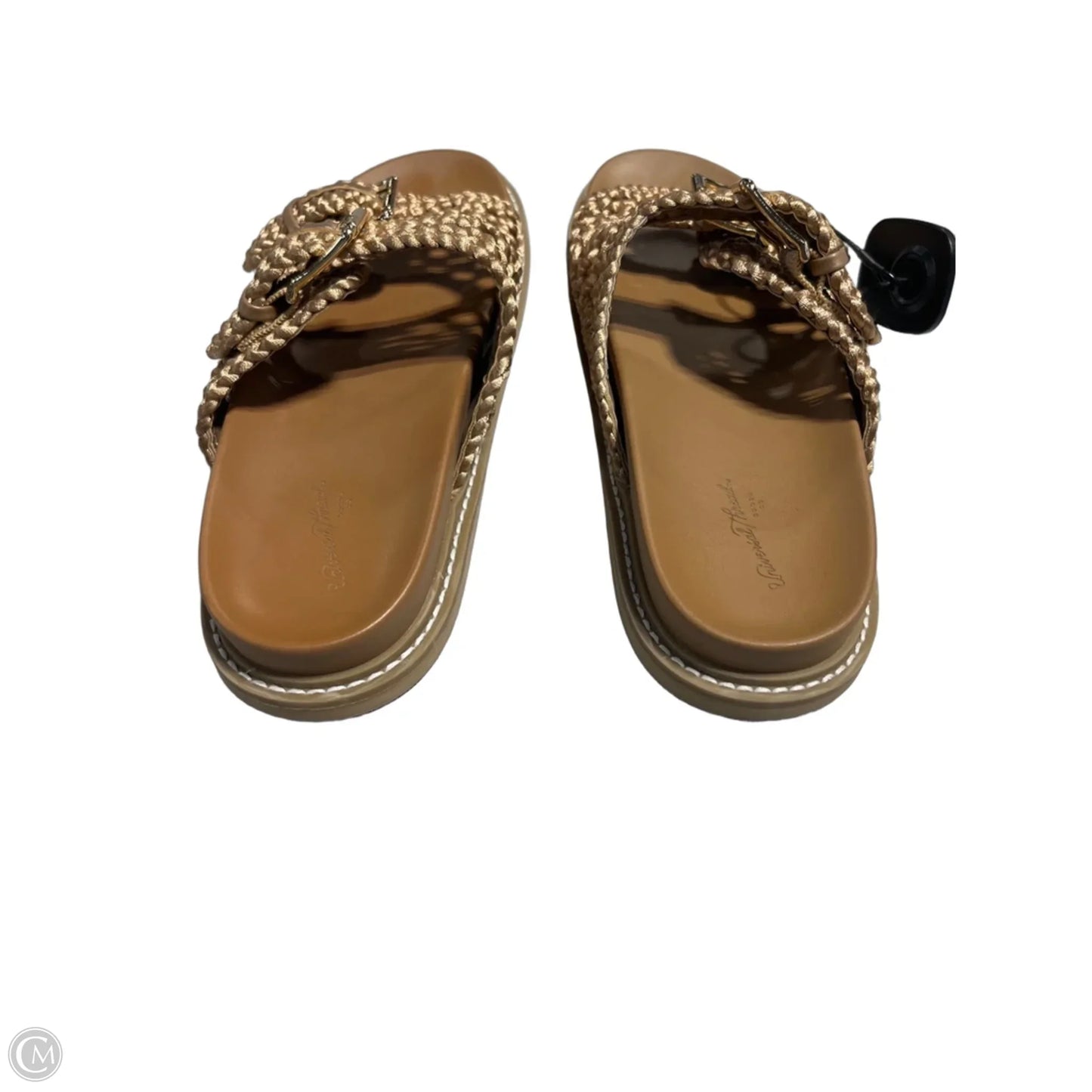 Sandals Flats By Universal Thread In Gold, Size: 8.5