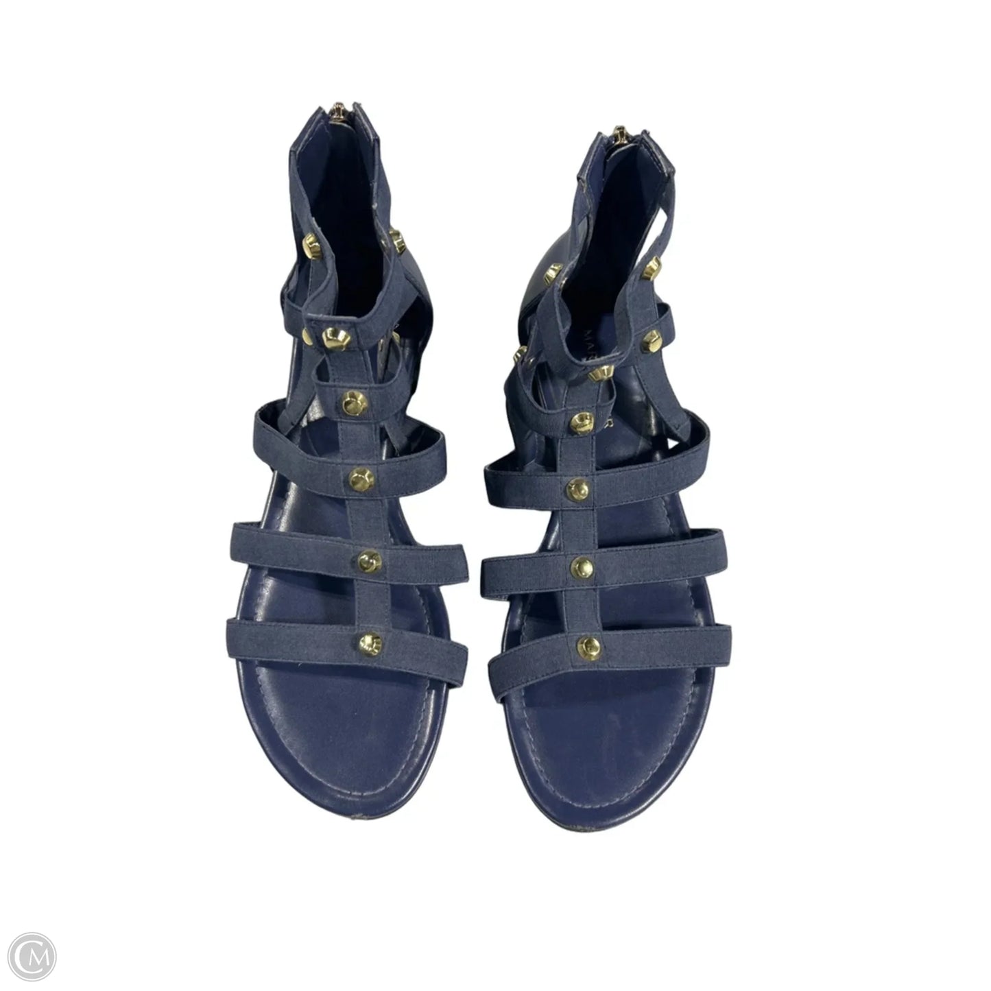 Sandals Flats By Marc Fisher In Navy, Size: 7.5