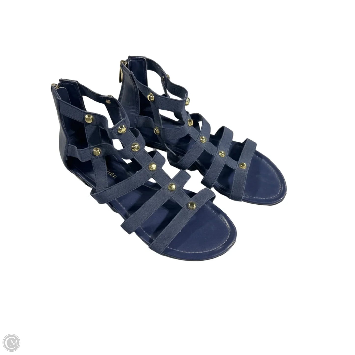 Sandals Flats By Marc Fisher In Navy, Size: 7.5