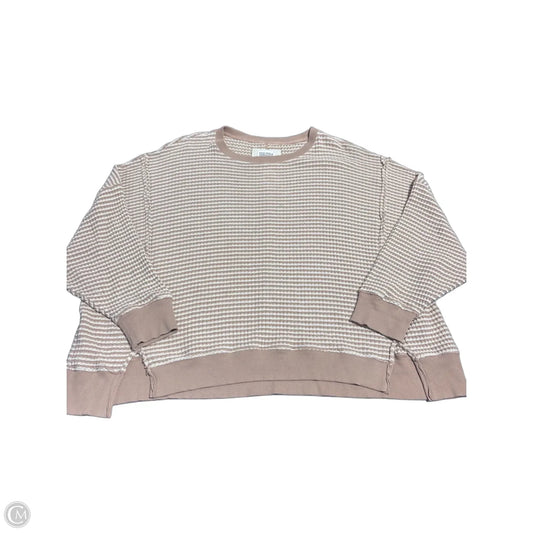 Sweater By American Eagle In Tan & White, Size: Xxl
