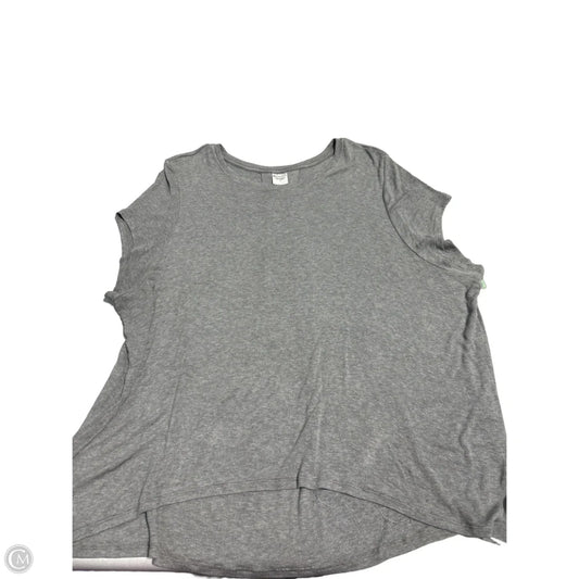 Top Short Sleeve Basic By Athleta In Grey, Size: 1x