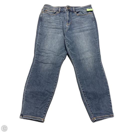 Jeans Skinny By Judy Blue In Blue Denim, Size: 20