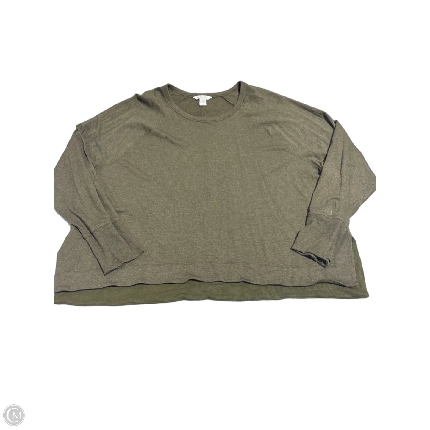 Top Long Sleeve Basic By Athleta In Green, Size: 2x