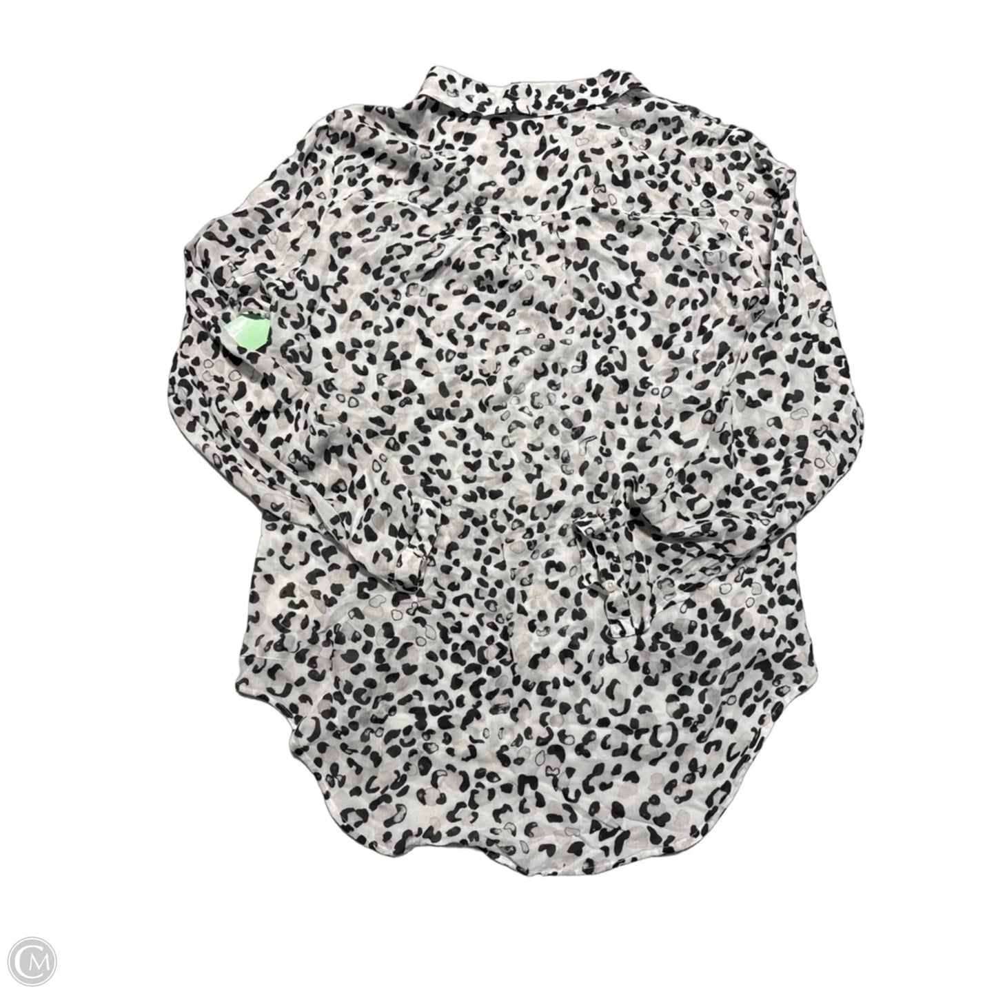 Top Long Sleeve By Cloth & Stone In Black & White, Size: S