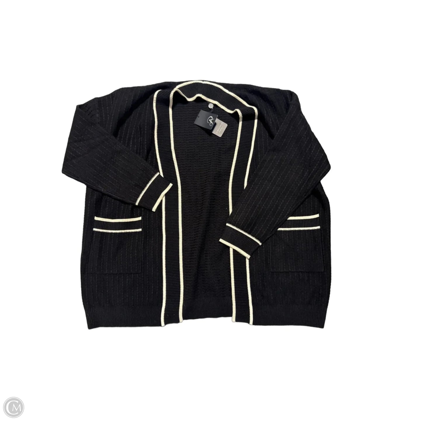 Cardigan By Adrianna Papell In Black, Size: M
