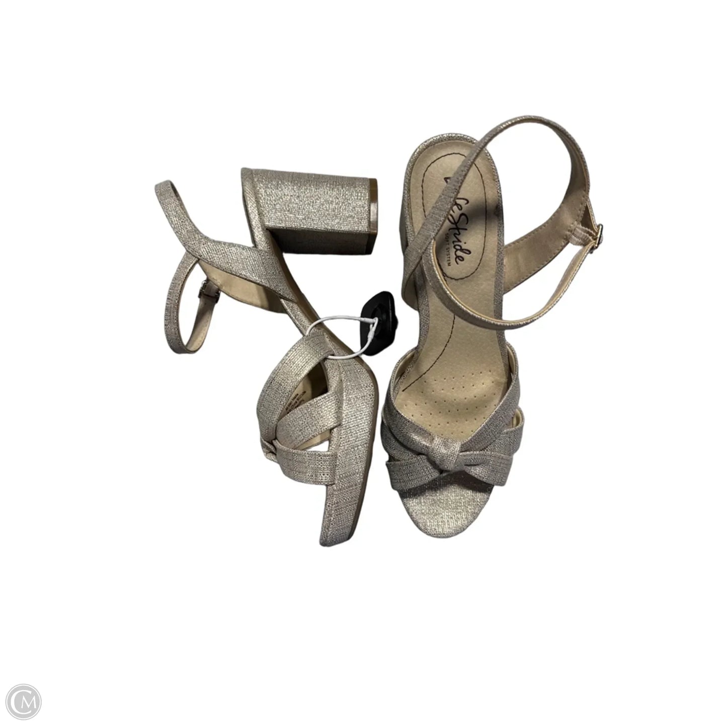 Sandals Heels Block By Life Stride In Tan, Size: 9