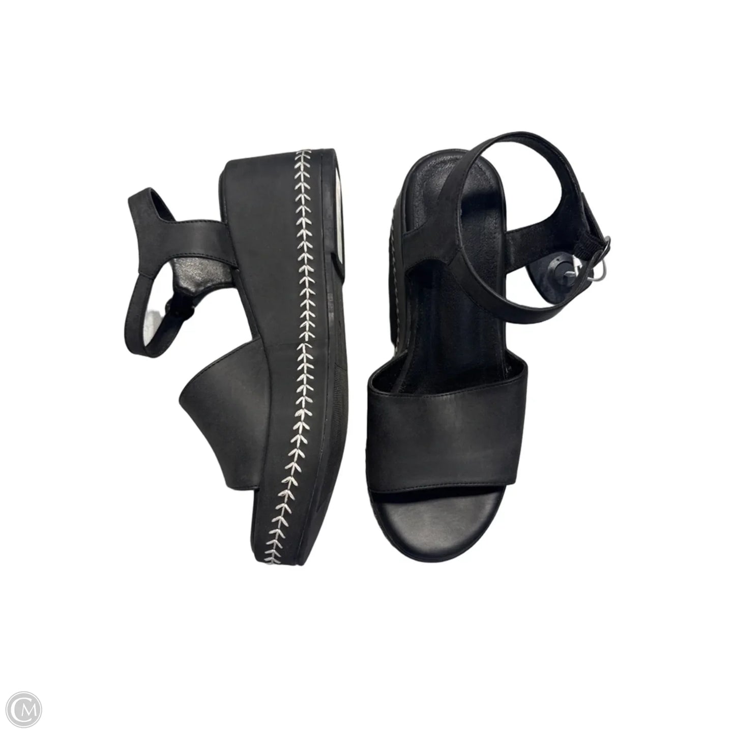 Sandals Heels Platform By Maurices In Black, Size: 8