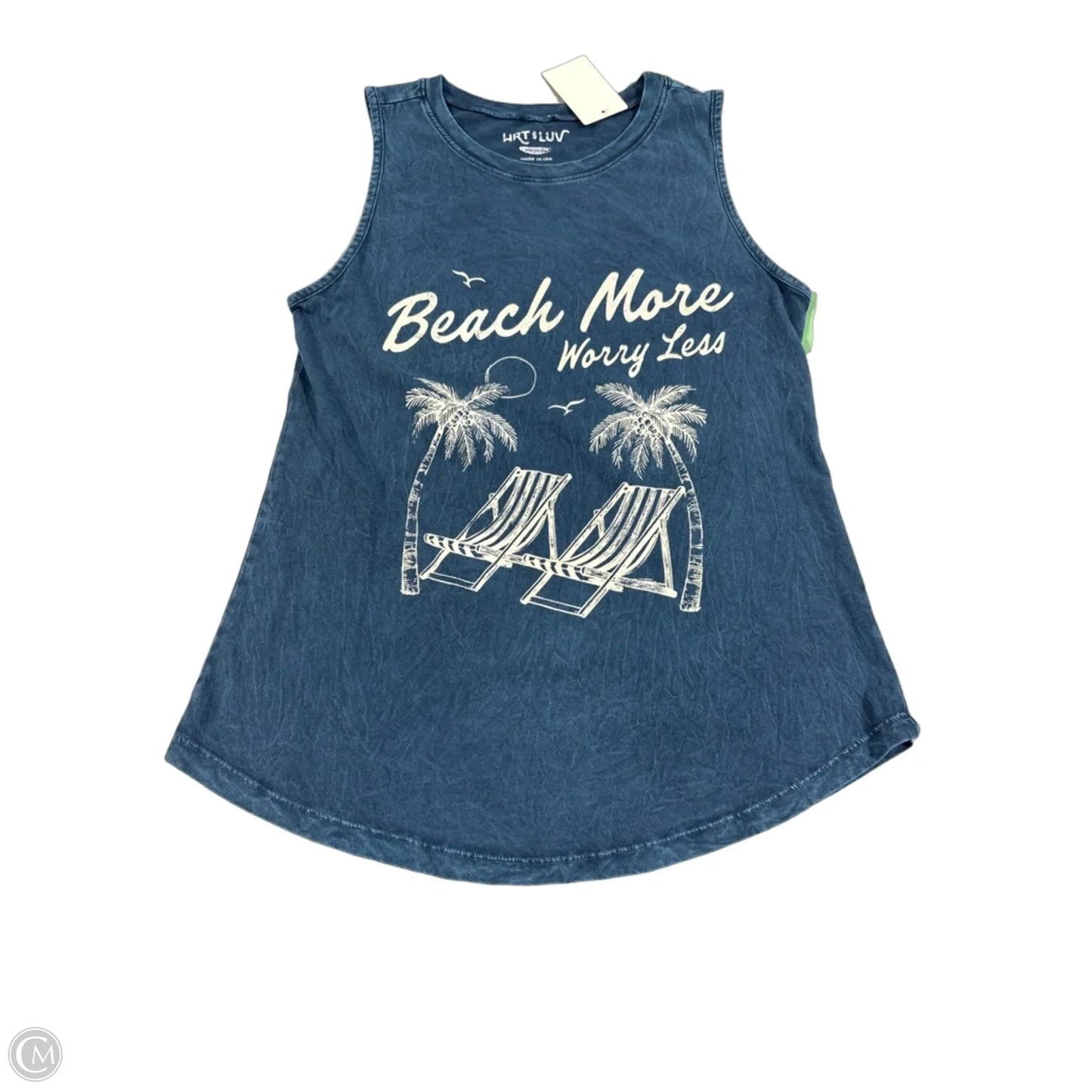 Tank Top By Cmc In Blue, Size: M