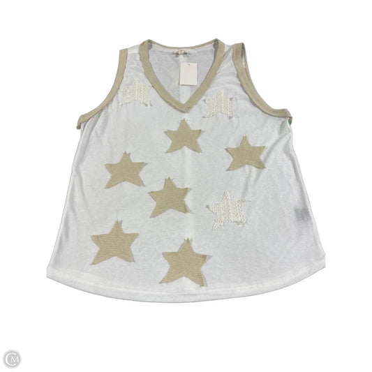 Tank Top By Pol In White, Size: L