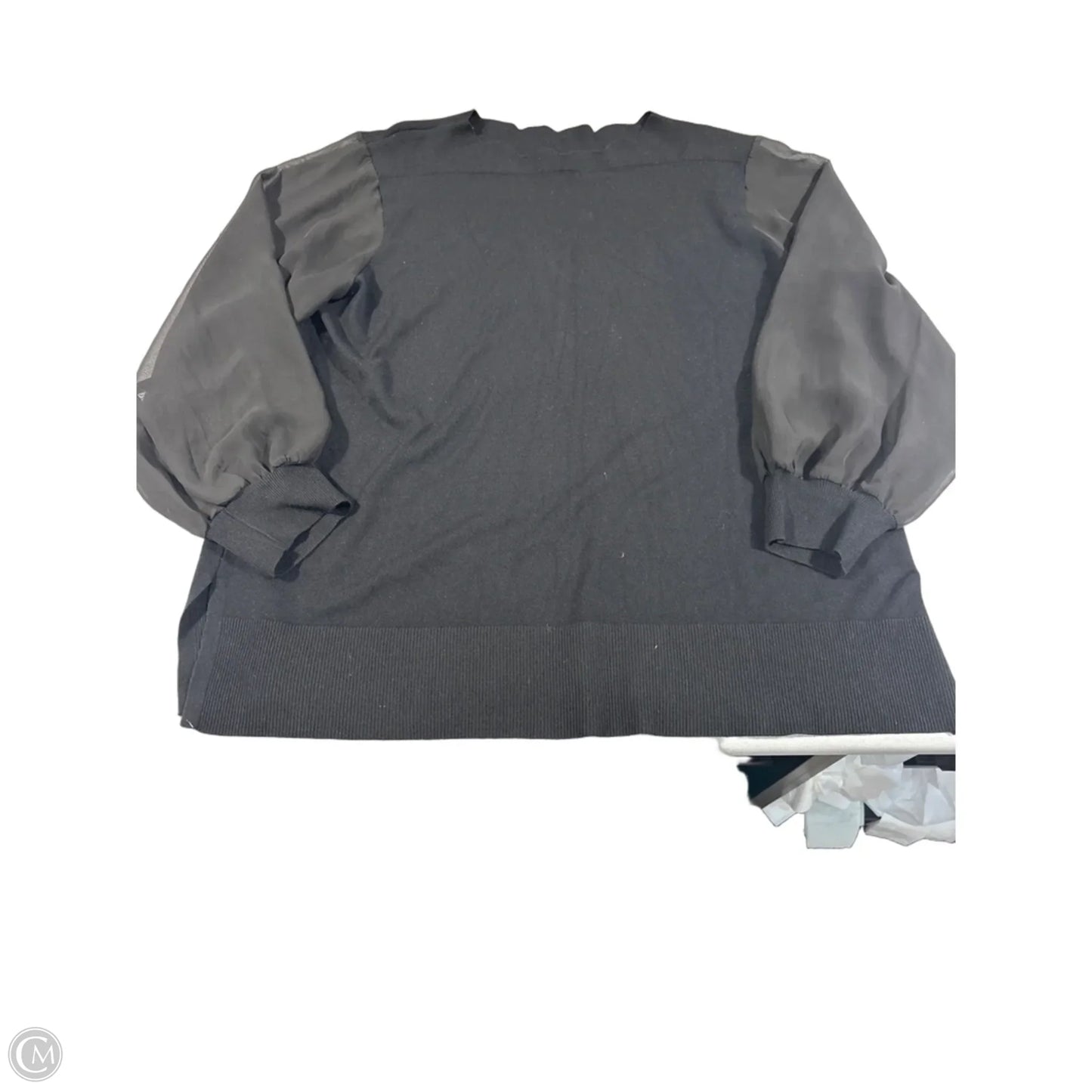 Top Long Sleeve By Cable And Gauge In Black, Size: 2x