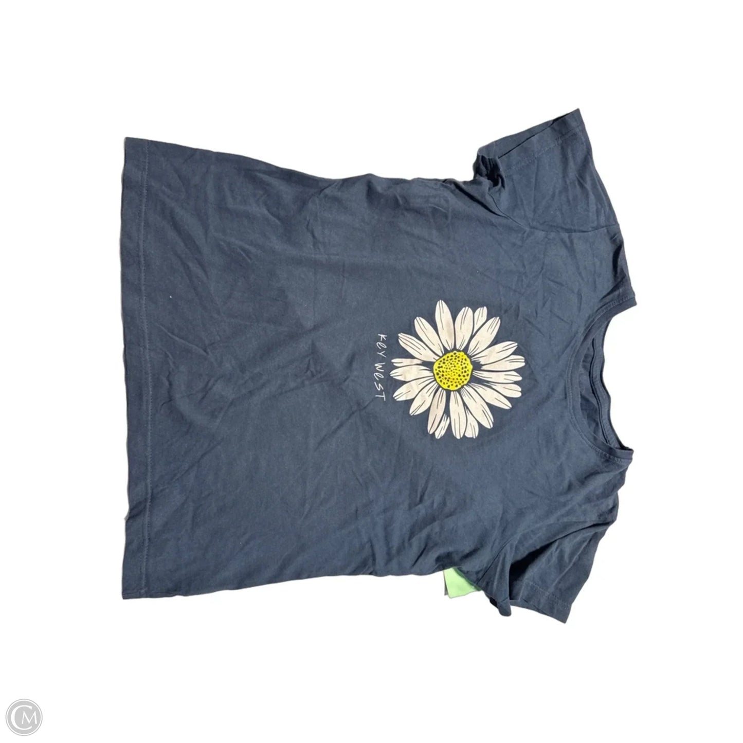 Top Short Sleeve Basic By Cmf In Blue, Size: M