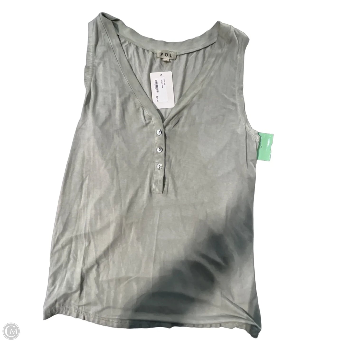 Tank Top By Pol In Green, Size: S