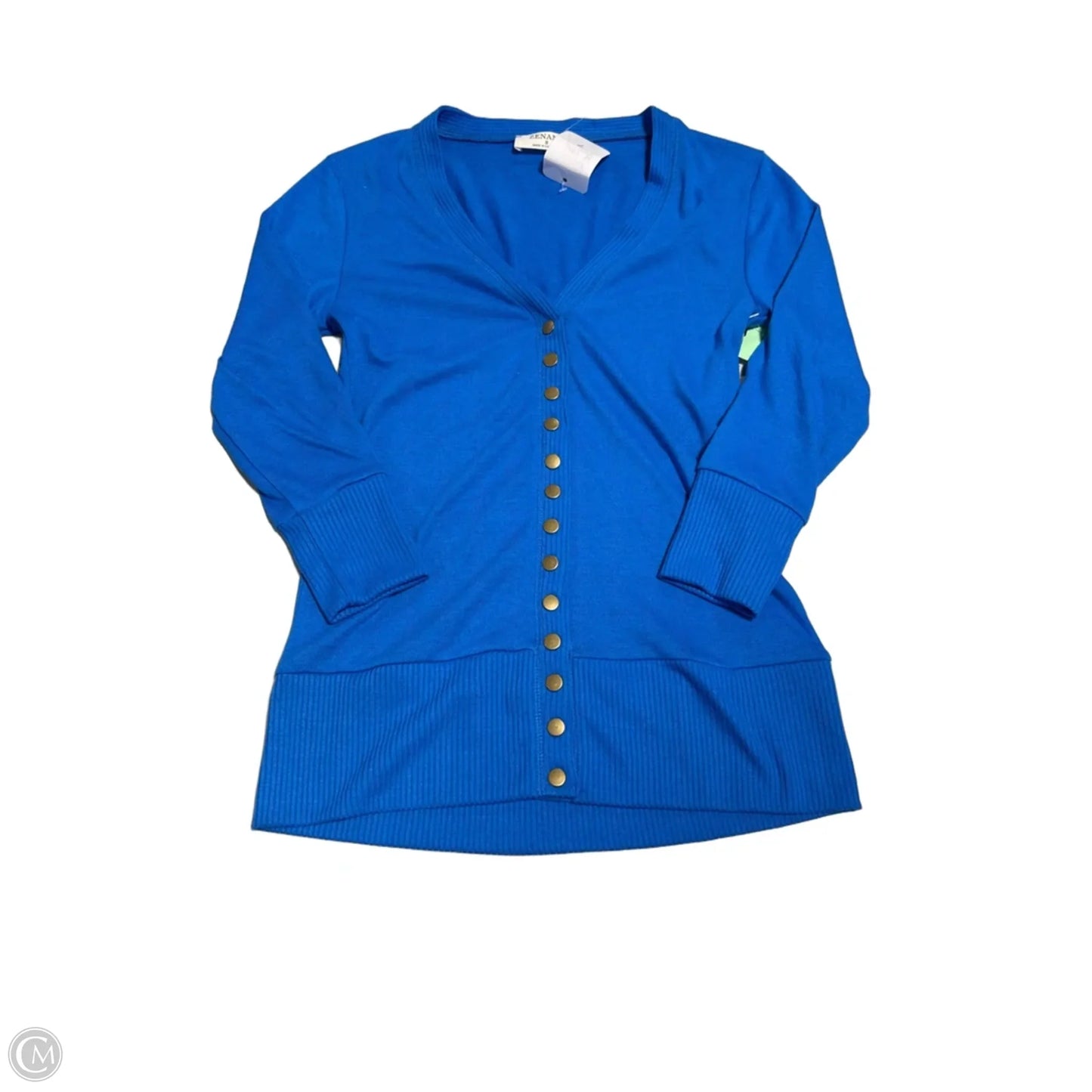 Top Long Sleeve By Zenana In Blue, Size: S